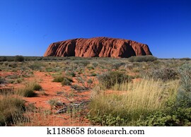 uluru,, ayres, rock,, אוסטרליה