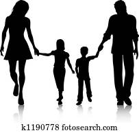 Family walking Family walking