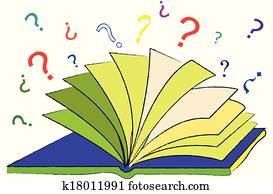 les, livre, de, questions