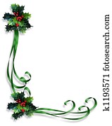 natal, borda, quadro