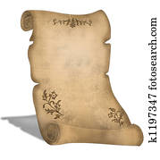 Old Parchment scroll Old Parchment scroll