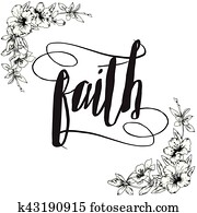 אמונה, קליגרפיה, טיפוגרפיה, כרטיס