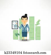 accountant counting money 