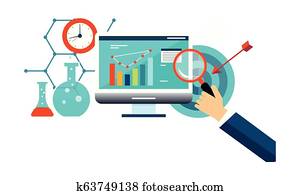 Business analysis, business management, internet marketing vector Illustration Business analysis, business management, internet marketing vector Illustration