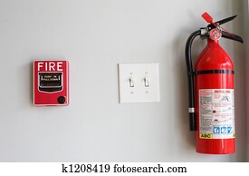 Fire Extiguisher and Alarm Pull Box