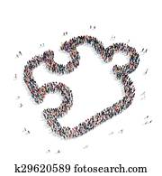 group people shape puzzle group people shape puzzle