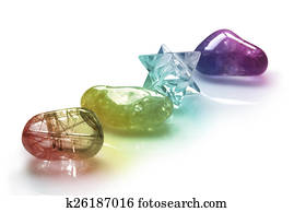 Rainbow colored Healing Crystals Rainbow colored Healing Crystals