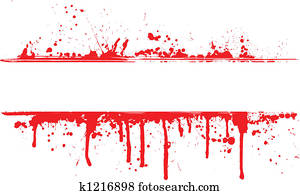 Blood splat border Blood splat border