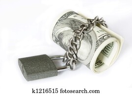 money in   lock