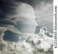 Profile in clouds Profile in clouds