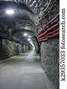 Underground mine tunnel