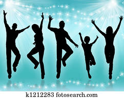 Young people dancing