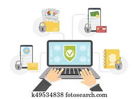 הגנה של נתונים, concept.