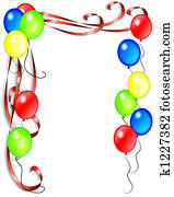 Birthday Balloons and Ribbons Birthday Balloons and Ribbons