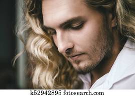 blond young man blond young man
