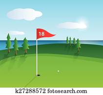 Golf Illustration Golf Illustration