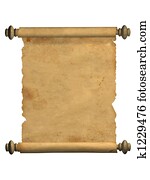 Scroll of old parchment Scroll of old parchment