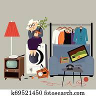 Senior people loosing home Senior people loosing home