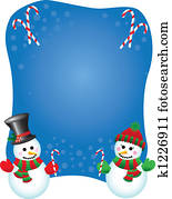 Snowpeople background Snowpeople background
