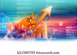 Stock market graph Stock market graph