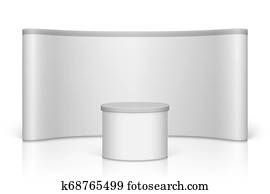 White blank trade show booth White blank trade show booth