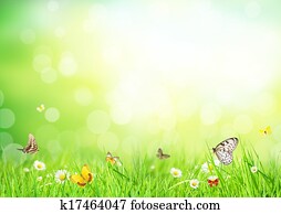 abstratos, floral, fundo