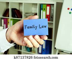Business concept about Family Law with inscription on the page. Business concept about Family Law with inscription on the page.