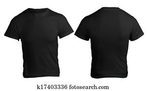 Men's Blank Black Shirt Template