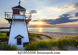 Sunset at Covehead Harbour Lighthouse, PEI