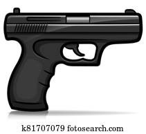 Hand Gun Graphics | Our Top 1000+ Hand Gun Clip Art Vectors | Fotosearch