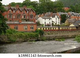 View of Llangollen, UK