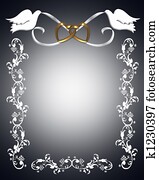 Wedding Invitation white doves Wedding Invitation white doves