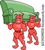 ants carrying a sofa ants carrying a sofa