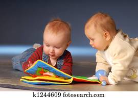 Babies playing with toys Babies playing with toys