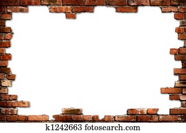 Brick wall grungy frame Brick wall grungy frame