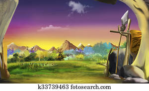 Cave of prehistoric human. Cave of prehistoric human.