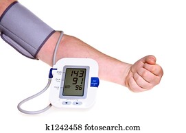 Checking the blood pressure Checking the blood pressure