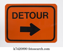 Detour Road Sign