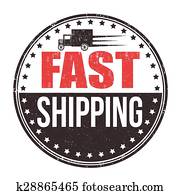 Fast shipping stamp Fast shipping stamp