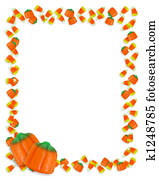 Halloween Candy Corn Frame Halloween Candy Corn Frame
