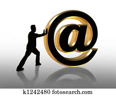 Internet @ Symbol 3D