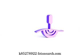 Purple Acupuncture therapy icon isolated on white background. Chinese medicine. Holistic pain management treatments. Minimalism concept. 3d illustration 3D render Purple Acupuncture therapy icon isolated on white background. Chinese medicine. Holistic pain management treatments. Minimalism concept. 3d illustration 3D render