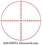 Red Target Mark, Reticle, Cross Hai Red Target Mark, Reticle, Cross Hai