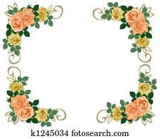 Roses Template Wedding Invitation P Roses Template Wedding Invitation P