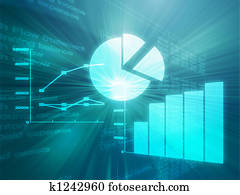 Spreadsheet business charts illustration Spreadsheet business charts illustration