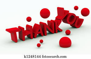 Thank you text on white background Thank you text on white background