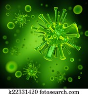 vírus, fundo