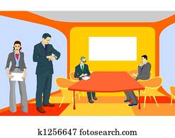 Business people at the meeting room