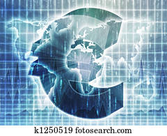 euro pénznem, térkép