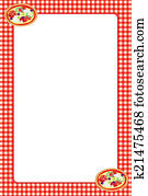 Food themed frame: pizza Food themed frame: pizza